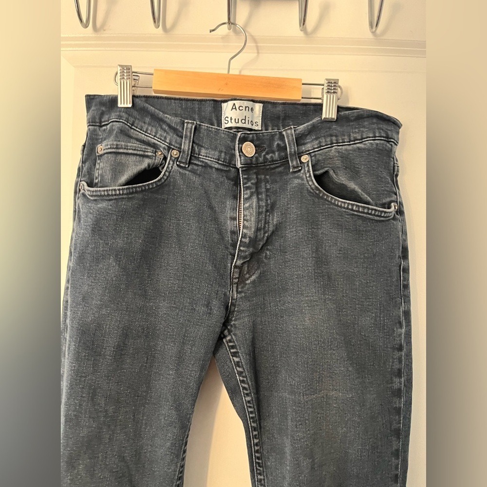 Acne Studio Men’s Ace Blue/Black Skinny Jeans (Size 32/32) - Picture 2 of 12